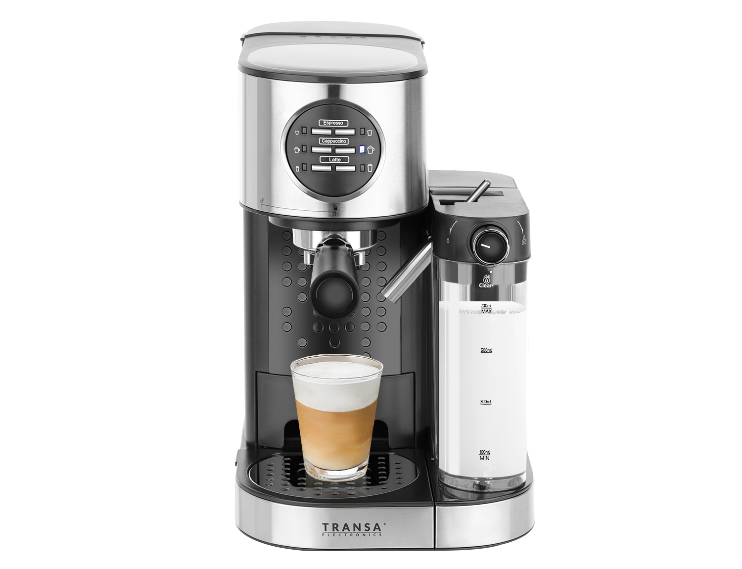 Espresso cappuccino i latte przygotowane w ekspresie MultiCoffee TE-72